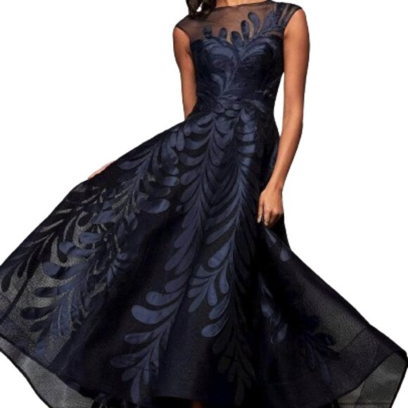 NWT Park 108 M343 Mesh Evening Dresses Juniper Size 4 - Picture 1 of 7